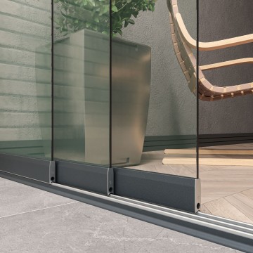 Glazen schuifwanden inclusief montage