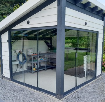 Glazen schuifwanden inclusief montage